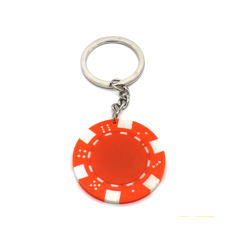 Custom Poker Chip Keychain,Plastic Keyrings
