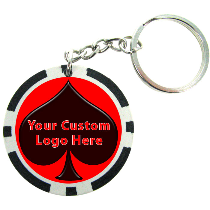 Custom Poker Chip Keychain,Plastic Keyrings