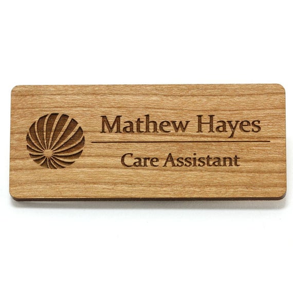 Wooden Name Badges,Button Badges