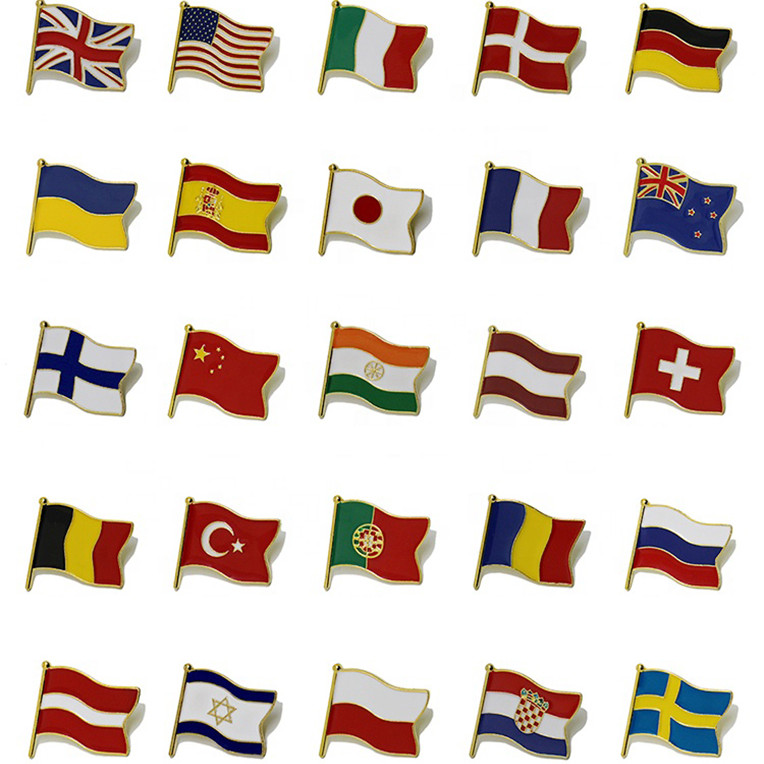 Country Flag Lapel Pins,Lapel Pins